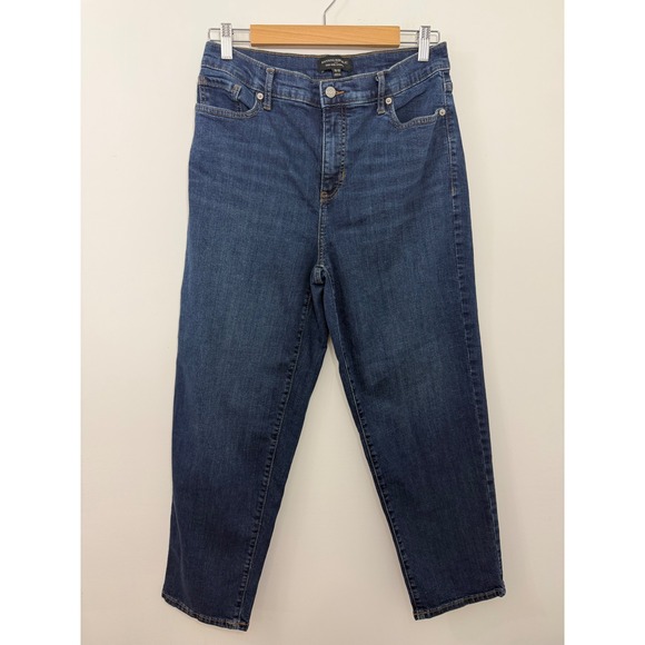 Banana Republic Denim - Banana Republic High Rise Straight Leg Jeans Dark Wash 30/10 720976-00 Fall 21